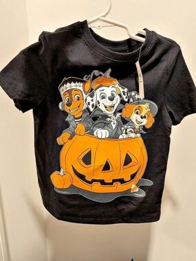 Nickelodeon PAW Patrol Halloween Pumpkin Graphic Tee Boys 3T